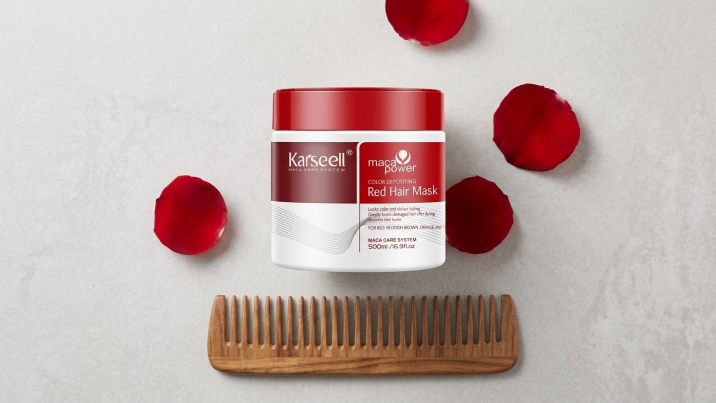 Karseell Maca Power Color Depositing Red Hair Mask