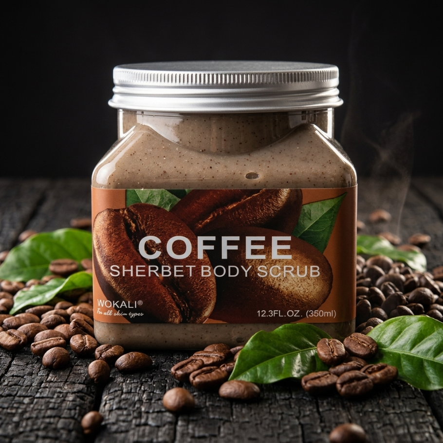 Wokali Coffee Sherbet Body Scrub 350ml